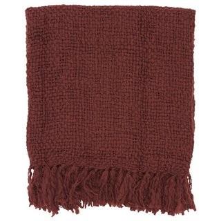One Allium Way Roopville Throw Blanket (OAWY1391_14956859) - Burgundy