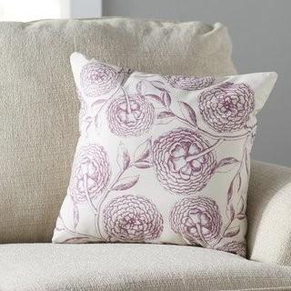 Laurel Foundry Modern Farmhouse Jud Blooms Antique Flower Throw Pillow (LFMF3641_27027242_27027249) - Blue