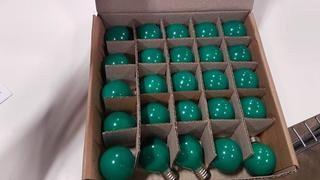 Green 10 W Opaque Nickel Base (BU-S11-E17-GRN-10W-OP)