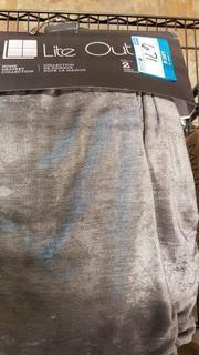 Lite Out Home Drapery Collection 2 pcs Grey