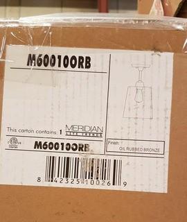 Meridian Lighing M600100RB Pendant Oil Rubbed Bronze