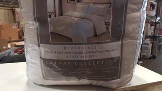 Cathay Collection 3 pcs Bed Set - Full / Ivory (108267)