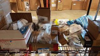 Lot of Misc Items Including Travel Pillow, Pop up Drain, Headboard Bracket etc.