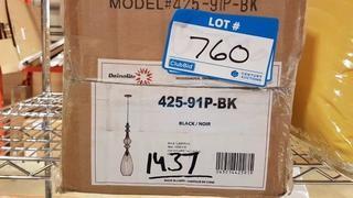 Mistana Flynn 1-Light Foyer Pendant (MTNA2324_22590612) - Blk (425-90P-BK)