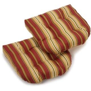 Blazing Needles Kingsley Stipe Outdoor Lounge Chair Cushions - 2 pcs