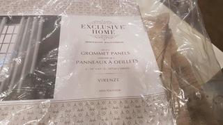 Exlusive Home Virenze Grommet Curtain Panel (eh8248-06) - 54"x63" - 2 pcs