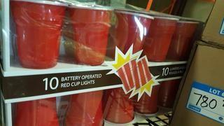 Lawn Garden International Party Cup String Lights - Red / 2 packs