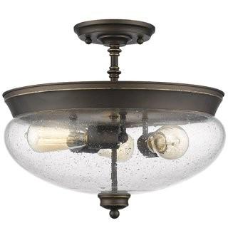 Darby Home Co Casselman 3-Light Semi Flush Mount (DBHM5893_23982068) - Satin Gold