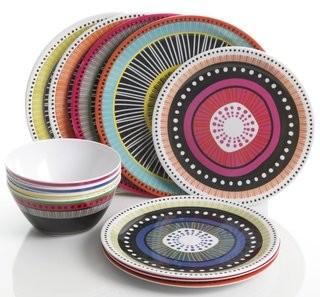 Mistana Hemel Melamine 12 Piece Dinnerware Set, Service for 4 (MTNA4121)