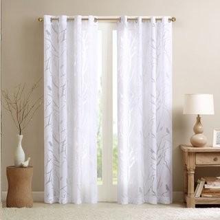 Givens Wildlife Sheer Grommet Single Curtain 50"W x 95"L