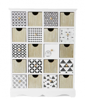 One Allium Way Pero Wooden 11 Drawer Accent Chest (ONAW3767)