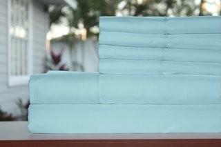 Red Barrel Studio Premium 1800 Series 300 Thread Count Rayon from Bamboo Sheet Set (RDBA5372_25938420_25938432) - Blue /Queen