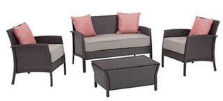 Hampton Bay Round Lake Beach 5-Piece Conversation Set