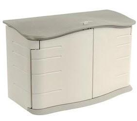 Rubbermaid Horizontal Storage Shed (FG374801OLVSS) - 4'7"W X 2'4"D X 3'H