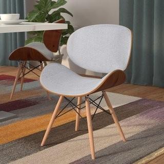 George Oliver Mucklen Upholstered Dining Chair (GOLV1516_22324844) - Gray