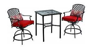 Kings Square 3pc Motion High Bistro Set
