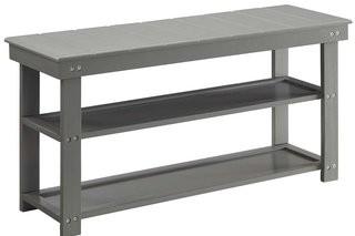 Beachcrest Home Stoneford Storage Bench (BCHH7427_23541975) - Black