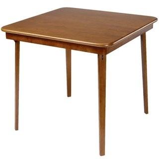 Stakmore Company, Inc. 32 Square Folding Table (SKM1018_11297253) - Oak Finish