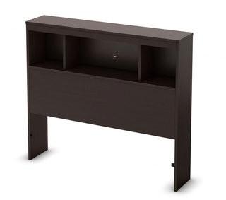 South Shore Spark Bookcase Headboard (TH2235_5518039_25710552) - Black