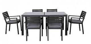 Curren 7 pc Aluminum Dining Set