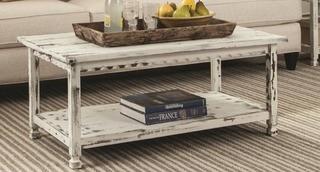 Alaterre Furniture Country Cottage White Antique Coffee Table (302453200)