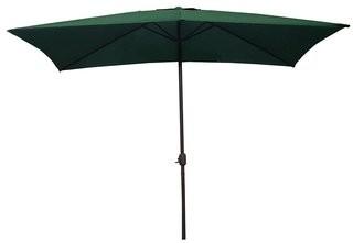 6.5'x10' Rectangle Market Umbrella - Black
