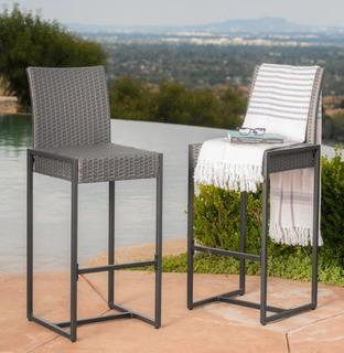 Brayden Studio Fulghum 30 Patio Bar Stool (BRAY3922) - 2 pcs