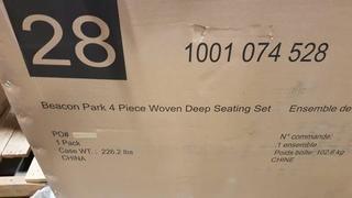 Beacon Park 4 piece Woven Deep Seating Set (1001074528)