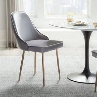 Orren Ellis Mariselys Contemporary Velvet Upholstered Dining Chair (ORNE3872_23683744_23683748)