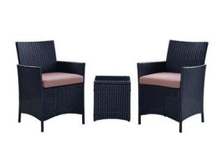 DH Casual Santa Cruz 3 PC Seating Set Brown/Navy (0S-210060-01-03)