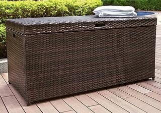 Crosley Palm Harbor Outdoor Wicker Storage Bin (CO7300-BR)