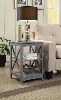 Convenience Concepts S20-178 Oxford end Table Gray