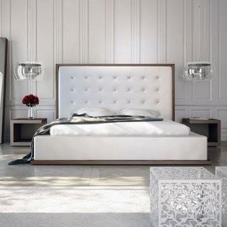 Modloft Ludlow Platform Bed, Size: Queen - MD317-Q-WAL-WHT