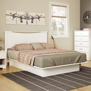 South Shore - Full/Queen Platform Bed - White