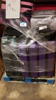 Lot Asst'd Hard & Soft Sided Luggage - Minor imperfections - "AS-IS" - 19pcs