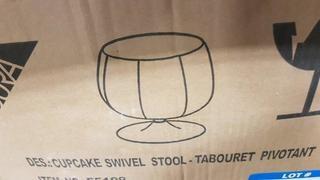 Cupcake Swivel Stool - F5108 - Brwn 