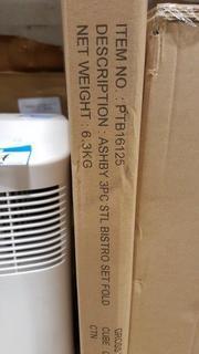 Ashby STL Bistro Folding Table / Red