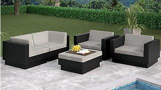 Sonax Park Terrace 5-Piece Sofa Patio Set in Textured Black