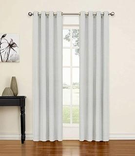 Eclipse Luxor Grommet Curtain Panel - Silver / 52"x95" - 2 pcs
