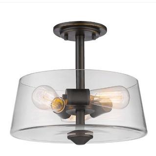 Z-Lite Semi Flush Mount (428SF3-OB)