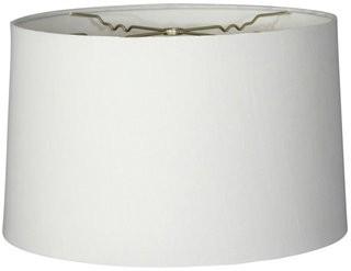 Royal Designs Inc. White Lamp Shade (HB-610-14LNWH) - 13"x14"x19"