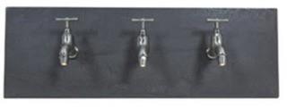 Access 70061LED-CH/GREY Faucet 8 inch Metal Wall Art, Rectangular