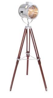 LumiSource Ahoy Floor Lamp in Chrome/Cherry (ls-lahoy 64) (No legs, Lamp only)