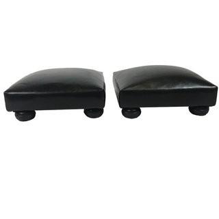 Charlton Home Rohrer Ottoman - Black (DWC-152BK) - 2 PCS / Black