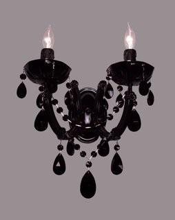 Classic Lighting Rialto 2-Light Candle Wall Light (IYI1439_9057934_9057935) - Black