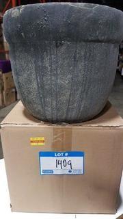 10.75"x10.75"x9" Cement Pot (P7351500) - Grey 1 pcs