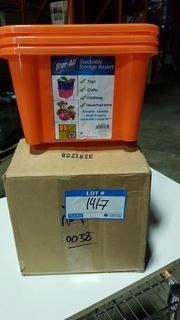 Stor-All Solutions Stackable Storage Basket (ST140BK3-070) 3 PCS/ Orange