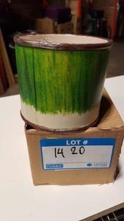 5"x4" Ceramic Bucket Green (S7322917) - 4 PCS