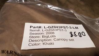 Canopy Fabric  Set - Khaki (L-GZ043PST-3-LM)