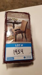 Stretch Armless Dining Chair Cover (VDAM-DRC-BU) - Red / 2 pcs